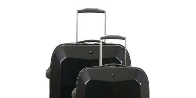 Set dvou černých kufrů na kolečkách Artvi