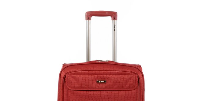 Dámský červený kufr na kolečkách Artvi