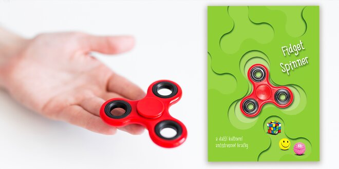 Fidget Spinner s knihou plnou triků a informací