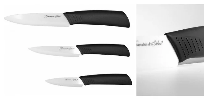 Sada 3 keramických nožů včetně poštovného