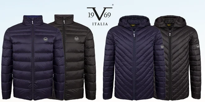 Elegantní pánské péřové bundy 19V69 Italia
