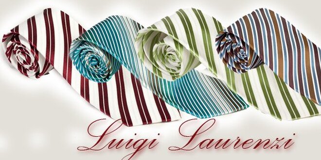 245 Kč za slevový kupon na hedvábnou kravatu Luigi Laurenzi v hodnotě 490 Kč!