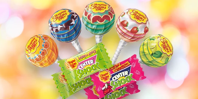 Chupa Chups: Minilízátka a žvýkačky Center Shock