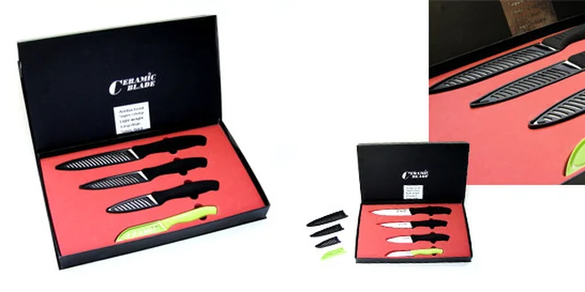 Sada 4 ks kuchyňských keramických nožů. Cena včetně poštovného!