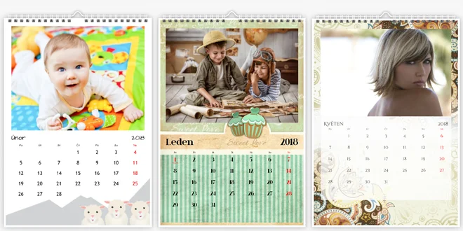 Nástěnný fotokalendář A4, A3 nebo XXL