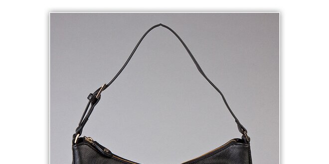 Dámská černá kabelka s kovovým monogramem Ferré Milano