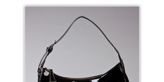 Dámská černá lakovaná kabelka s visačkou Ferré Milano