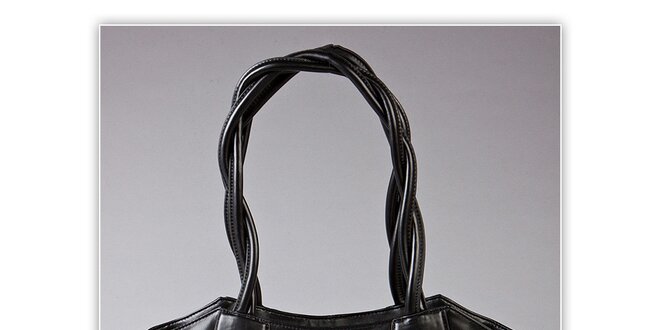 Dámská černá kabelka Ferré Milano s reliéfním logem