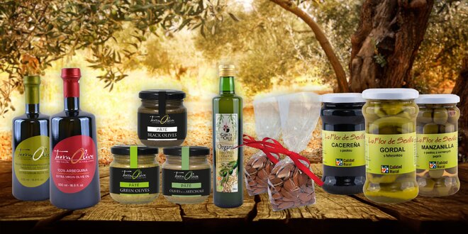 BIO olivový olej, mandle či tapenáda ze Španělska