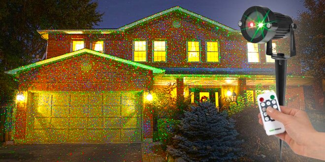 Vánoční vnitří i venkovní laserové osvětlení