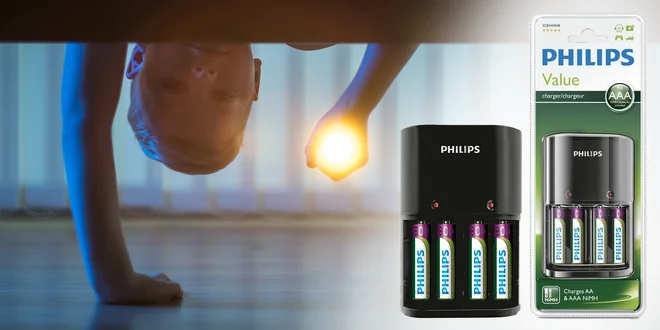 Nabíječka baterií AA a AAA značky PHILIPS