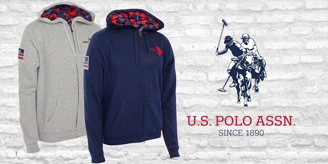 Pánská stylová mikina s kapucí U.S. Polo Assn