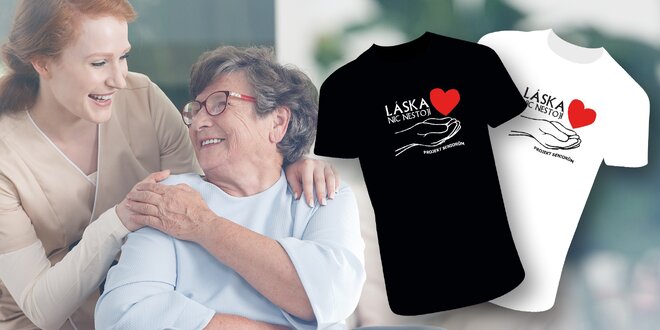 Designové tričko s nápisem Láska nic nestojí