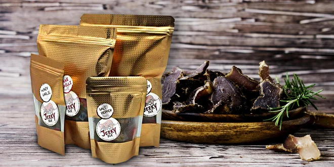 Balíčky českého sušeného masa JERKY D&R