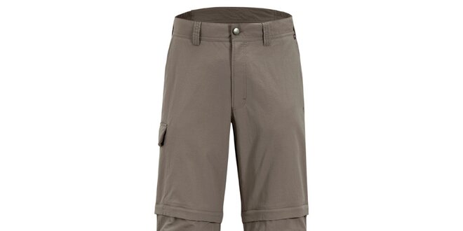 Pánské šedo-hnědé kalhoty Meier s odepínatelnými nohavicemi