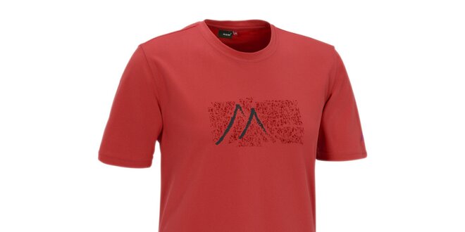 Pánské červené triko s potiskem Meier