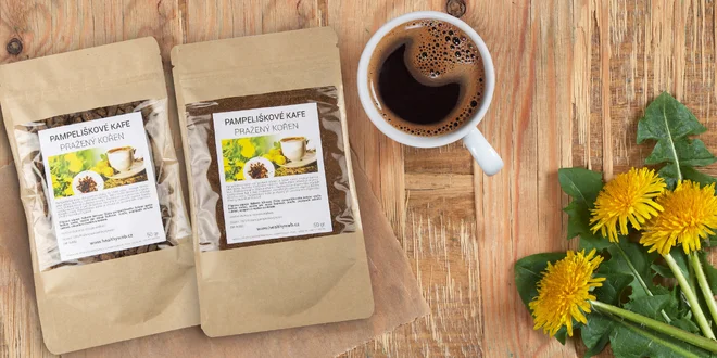 Zdravé bezkofeinové kafe z kořene pampelišky