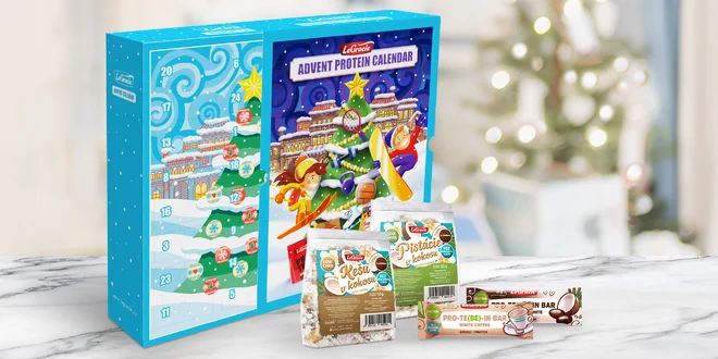 Adventní kalendář LeGracie s proteinovými dobrotami