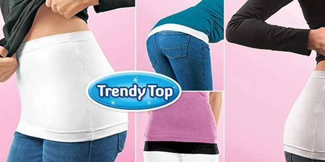 2ks elastického bedrového pásu Trendy top