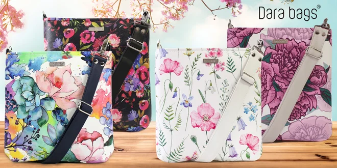Veselé crossbody kabelky Dara bags v mnoha vzorech