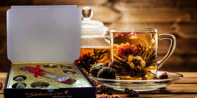 Kolekce kvetoucích čajů „Blooming tea“