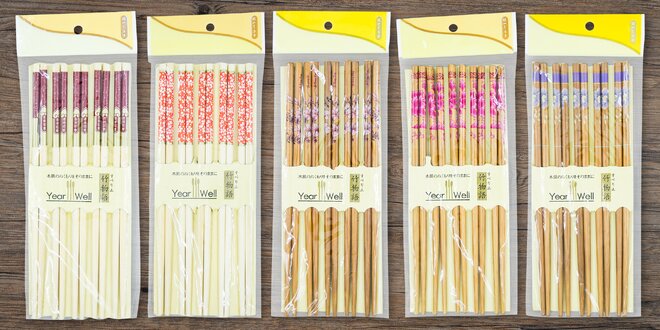 Pravé čínské hůlky z bambusového dřeva
