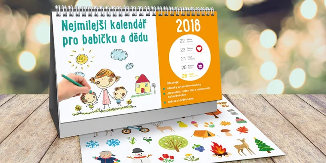 Potěšte prarodiče: kalendář kreslený vnoučaty