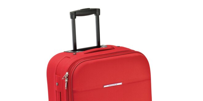 Červený kufr na kolečkách Valisa