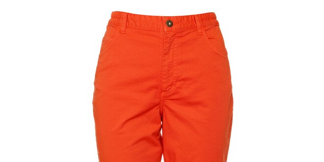 Dámské oranžové capri kalhoty TBS