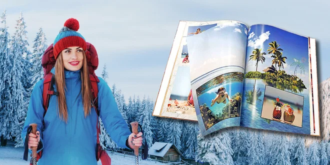 Fotokniha se šitou vazbou: formát A4, 72 stran