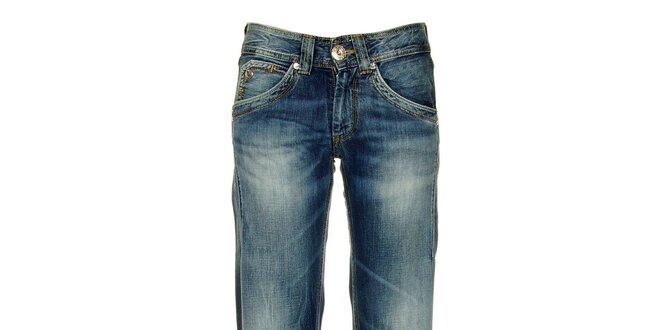 Dámské modré džíny s šisovanými prvky Pepe Jeans