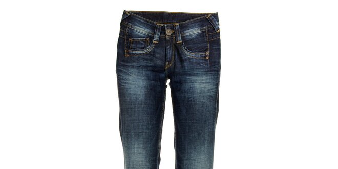 Dámské modré džíny s šisováním Pepe Jeans