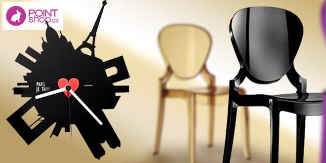Luxusní designové židle nebo hodiny Paříž