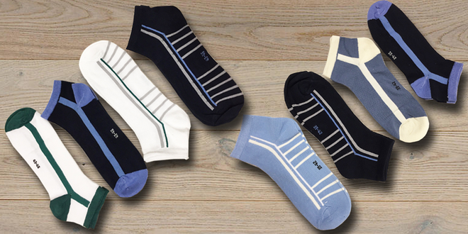 8 párů pánských bavlněných ponožek