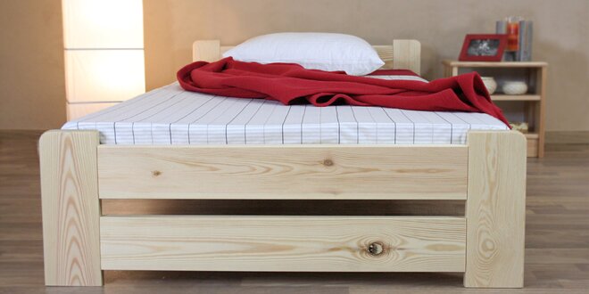 Masivní dřevěná postel Verona včetně roštu