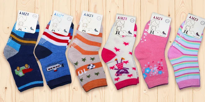 Dětské bavlněné protiskluzové ponožky