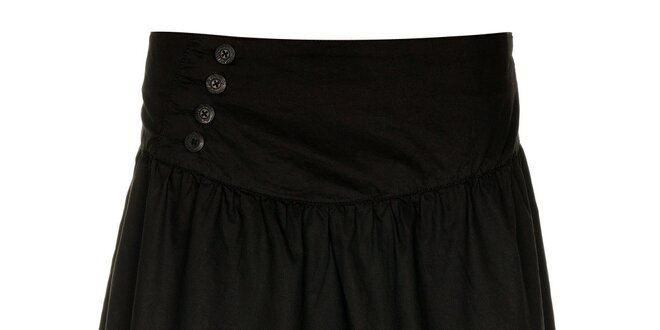 Dámská černá sukně Loap s barevnými proužky