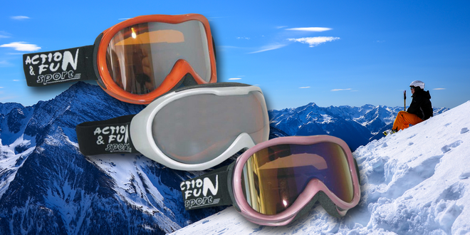 Brýle na lyže či snowboard s nemlžící úpravou