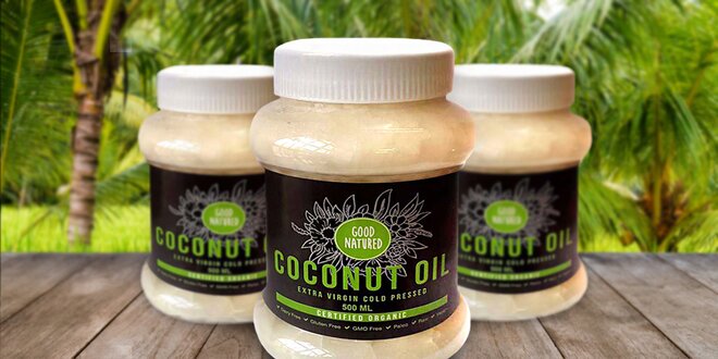 Extra panenský kokosový olej s příjemnou vůní