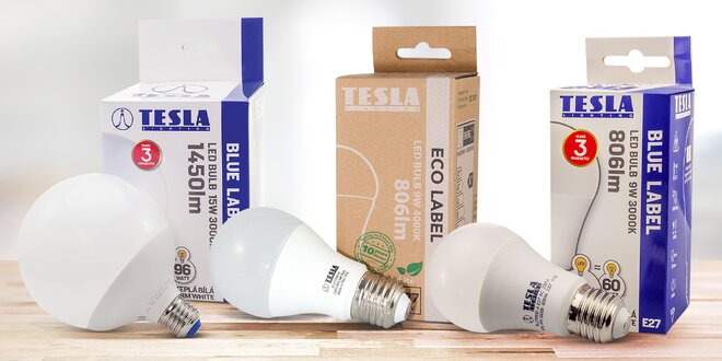 Tesla LED žárovky: rozsviťte domácnost úsporně