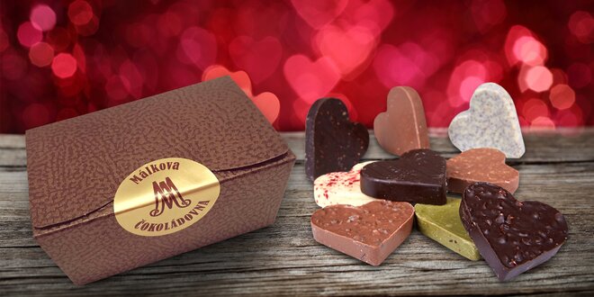 Chuť lásky: ručně vyráběná čokoládová srdíčka