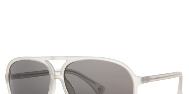 Pánské bíle transparentní sluneční brýle Michael Kors