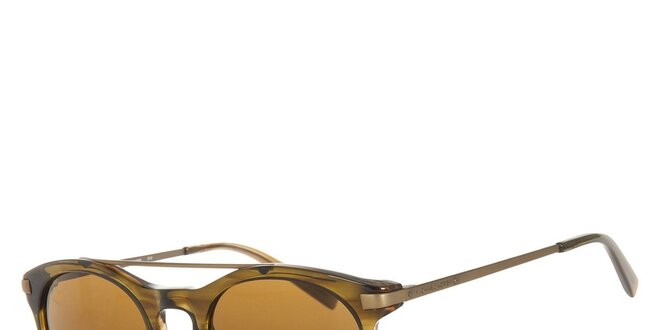 Pánské hnědé kulaté sluneční brýle Michael Kors