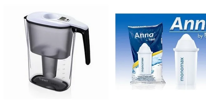 Filtrační konvice Slim + filtr Anna monomax od BWT ZDARMA