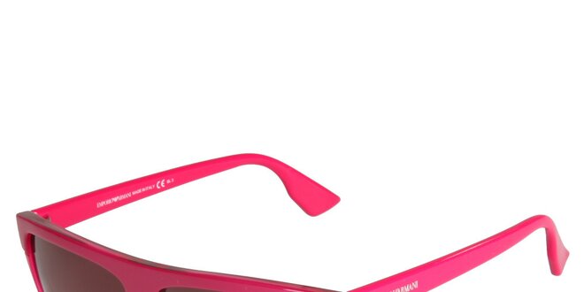 Neonově růžové brýle Emporio Armani