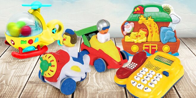 Zvukové a světelné hračky pro nejmenší děti