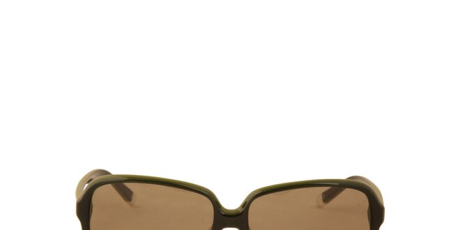 Dámské olivově zelené sluneční brýle Calvin Klein