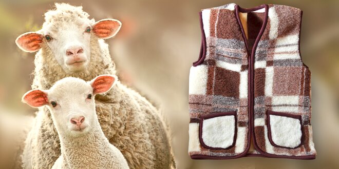 Stop zimě: Hřejivá vesta ze 100% ovčí vlny