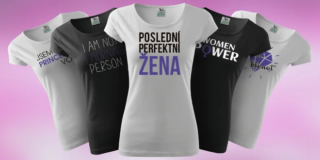 Stylová bavlněná trička pro všechny sympaťačky