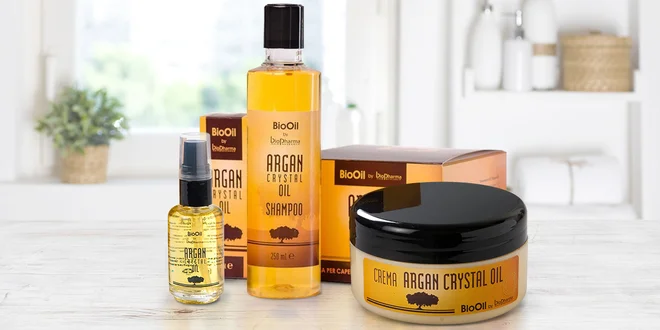 Arganové přípravky na suché a poškozené vlasy